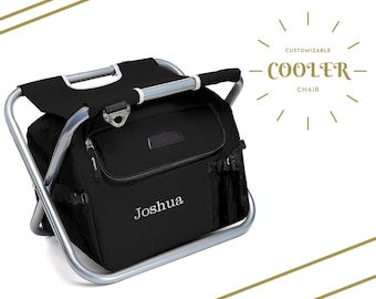 Personalized Cooler Chair - Cooler Chair - Black Cooler - Bachelor Party - Groomsman Gift - Wedding Present - Groom Gift - Stag - Party
