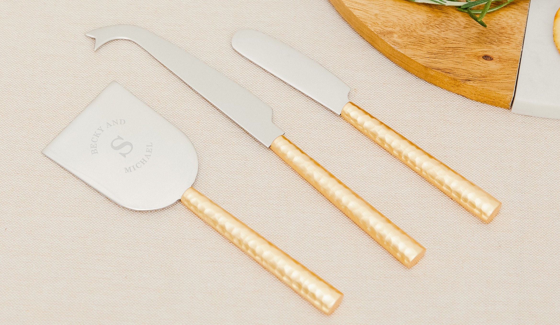 Sausage & Cheese Knife Set – The Monogrammed Home