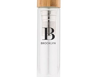 Personalized Tea Infuser - Glass Tea Infuser - Monogram Mug - Tea Lovers - Infuser - Wedding Gift - Wedding Favor - Bridesmaid Gift - Tea