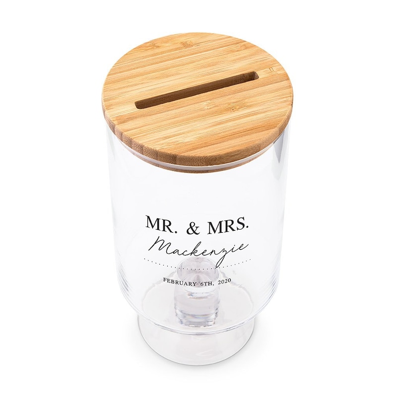 Guest Book Alternative Wishing Well Mr & Mrs Wedding Wishing Jar Customized Wishing Well Unique Wedding Wedding Reception image 3