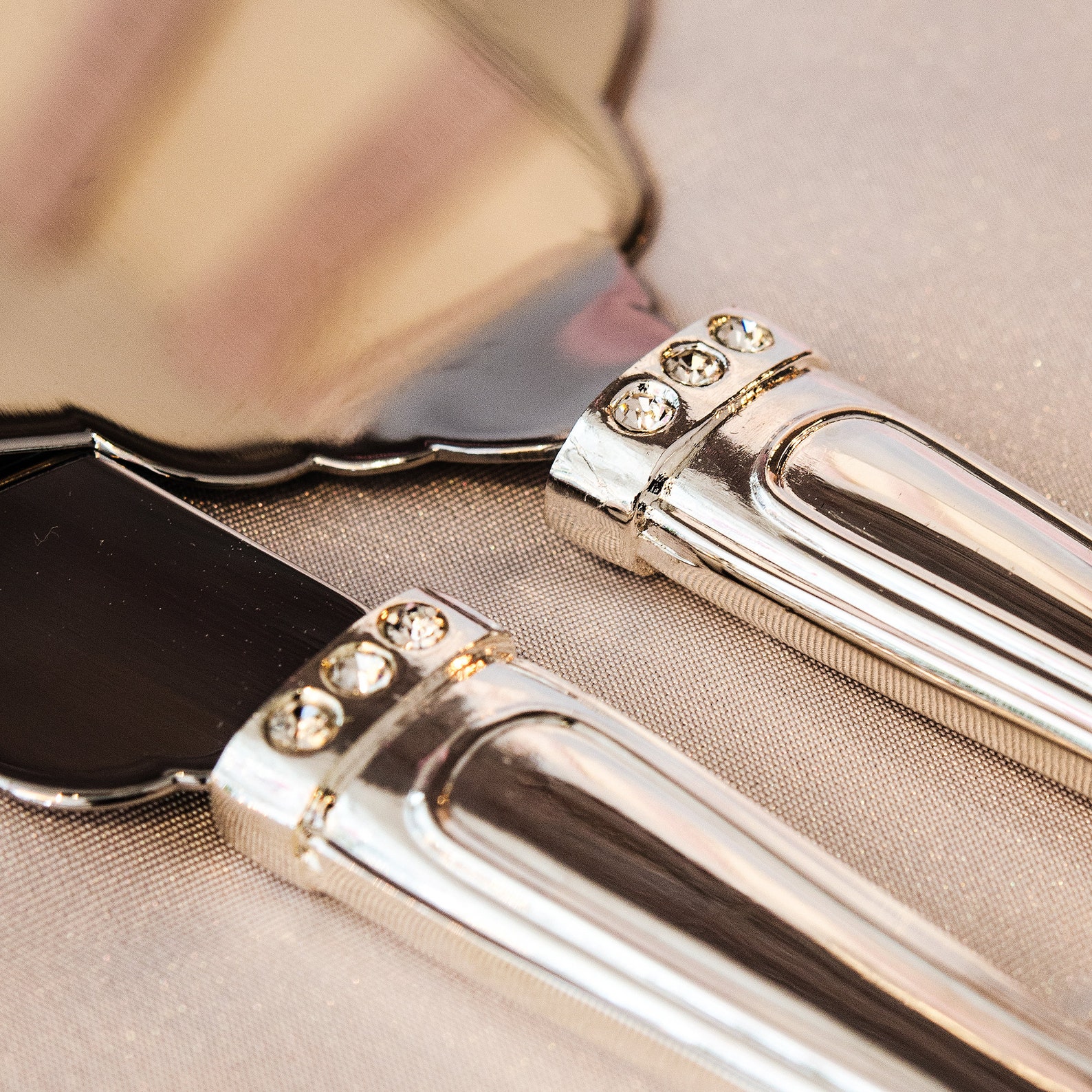 Custom Engraved Wedding Cake Serving Set Silver Plated Cake Etsy