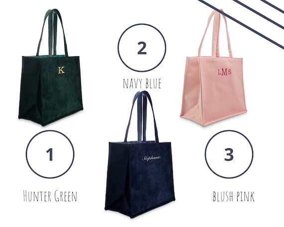 Customizable Velvet Tote Bag Organizer