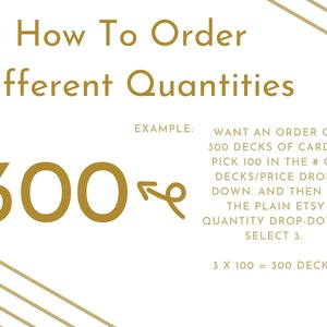 How To Order Different Quantities
