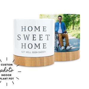 Personalized New Home Gift - Custom Ceramic Indoor Plant Pot - Welcome Home Gift - Baby Shower Gift - New Homeowner Gift - First Home Gift