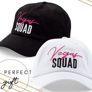 Vegas Squad Dad Hat - Embroidered Dad Hat - Vegas Ball Cap - Bridesmaid Gift - Bachelorette Favor - Vegas Vacation Hats - Vegas Bachelorette