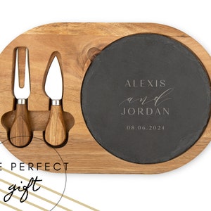 Custom Charcuterie Board- Engagement Gift - Wedding Gift - Housewarming Gift - Gifts for the Couple - Christmas Gift for Them - Cheese Tray