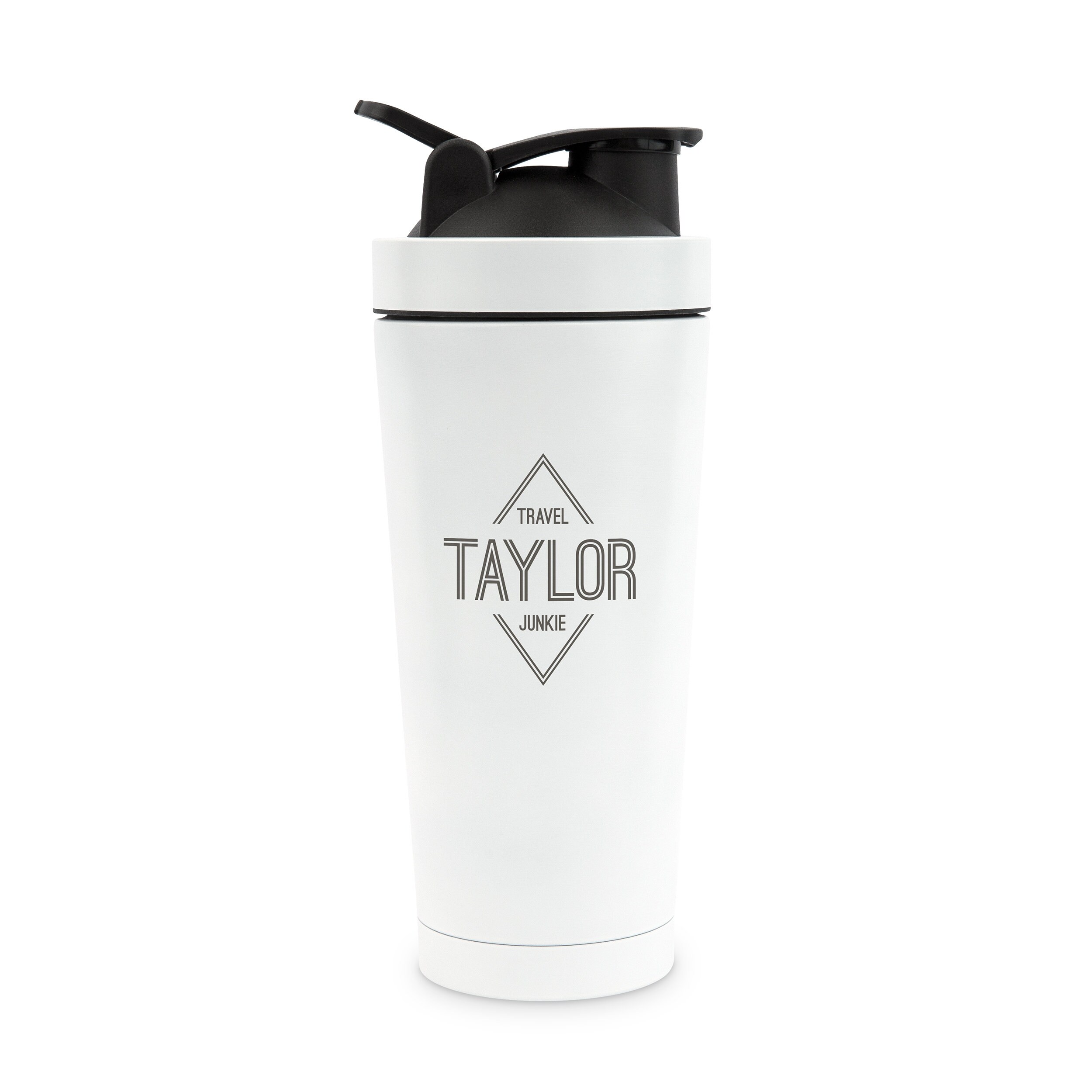 Personalized Blender Cup Shaker Bottle, Crossed Barbells Design 26oz