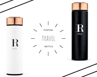 Personalized Water Bottle - Custom Name - Personalized Insulated Water Bottle - Bridesmaid Gift - Groomsman Gift - Destination Wedding Favor