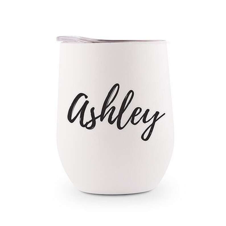 Personalized Wine Tumbler - Bridesmaid Gift - Custom Bridesmaid Gift - Bridesmaid Proposal - Bridal Party Gift - Bachelorette Favor 