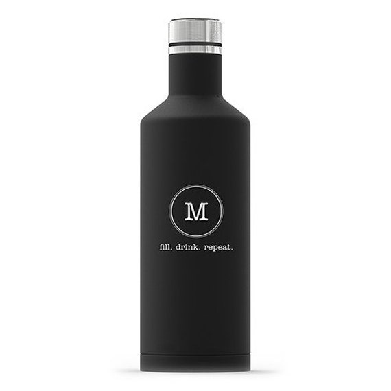 Lv inspired matte black water bottle  Custom glitter, Black water bottles,  Awareness ribbons