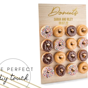 Personalized Donut Wall - Dessert Bar - Birthday Party - Doughnut Wall - Unique Wedding Reception - Engagement Party - Anniversary Party