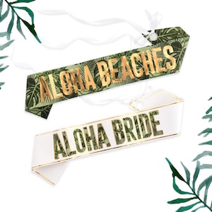 Stagette Party Sashes - Faixa para madrinhas - Lembrancinha de despedida de solteira - Tropical Stagette - Chá de panela - Faixa para festa de noiva - Destination Stagette