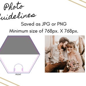 Photo Guidelines - Saved as JPG or PNG, minimum size of 768px by 768px
