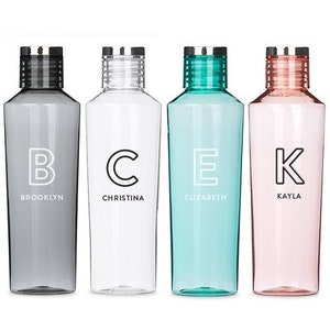 Reusable Water Bottle - Customized Name - Personalized  Water Bottle - Bridesmaid Gift - Groomsman Gift - Wedding Favor - Eco Friendly