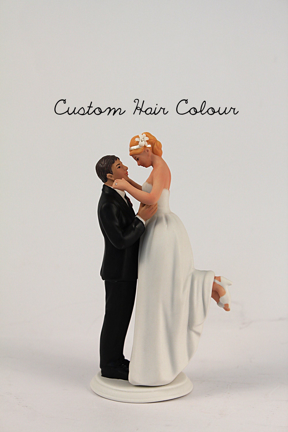 Black Fiance & White Fiancee Cake Toppers: Acrylic Engagement Decor - Canada