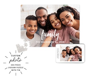 Personalized Puzzle - Custom Photo Puzzle - 300 Piece Custom Puzzle - Valentine's Day Gift - Family Game Night - Puzzle Gift for the Couple