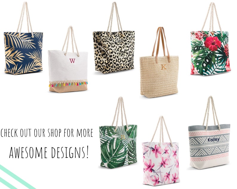 Personalized Tote Bag Leopard Print Reusable Shopping Bag Etsy