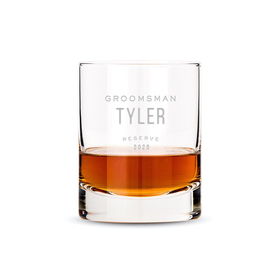 Personalized Whiskey Glass Customized Whiskey Glass Father's Day Gift Gifts for Him Best Man
