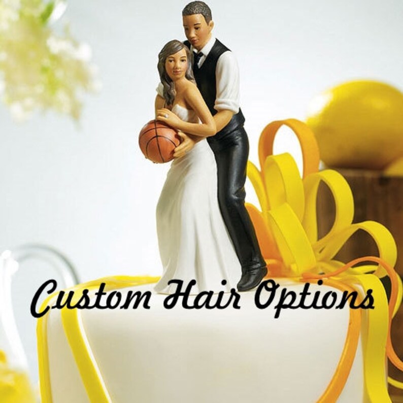 Wedding Cake Topper Basketball Couple African American Etsy
