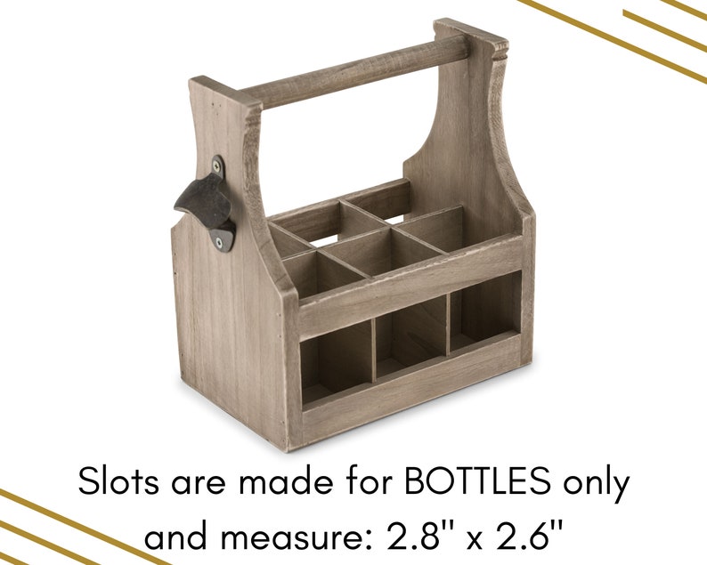 Personalized Wooden Beer Caddy Custom Brewery Design Gift Etsy