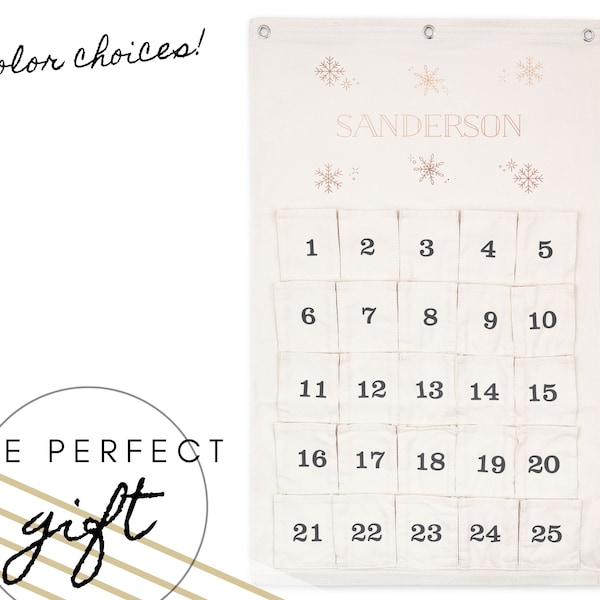 Personalized Advent Calendar Etsy