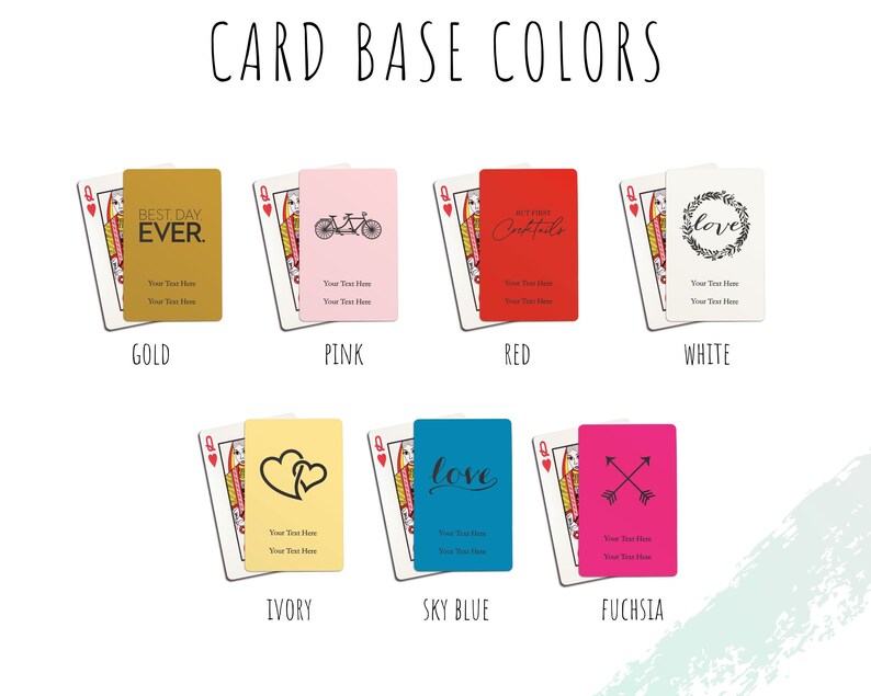 Custom Wedding Favor Yes Unique Engagement Announcement Engagement Party Wedding Party Gift Personalized Playing Cards Design