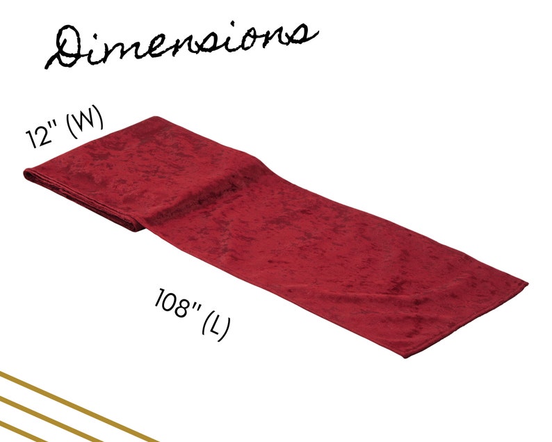 Deep Red Velvet Table Runner Wedding Table Runner Birthday Etsy