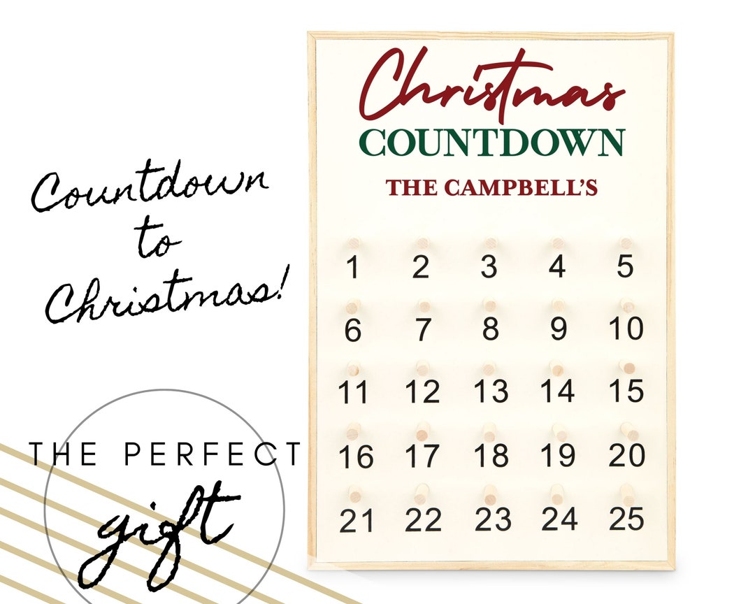 personalized-christmas-countdown-calendar-wooden-peg-advent-etsy