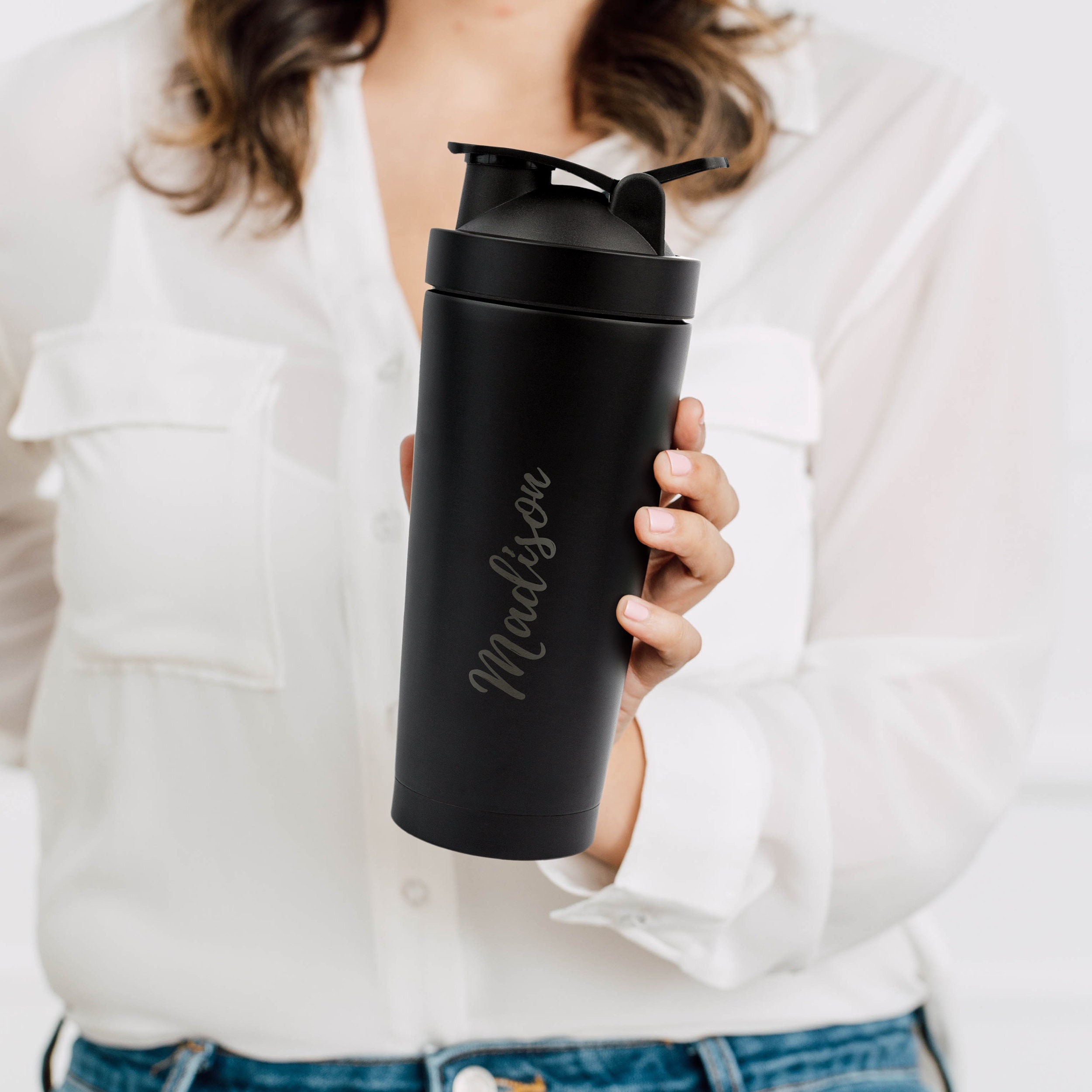 Shaker Per Ghiaccio Ice Shaker 737 Ml In Acciaio Inox | Isolato Sottovuoto Per Proteine | Visto Su Shark Tank | Blu Navy - 5