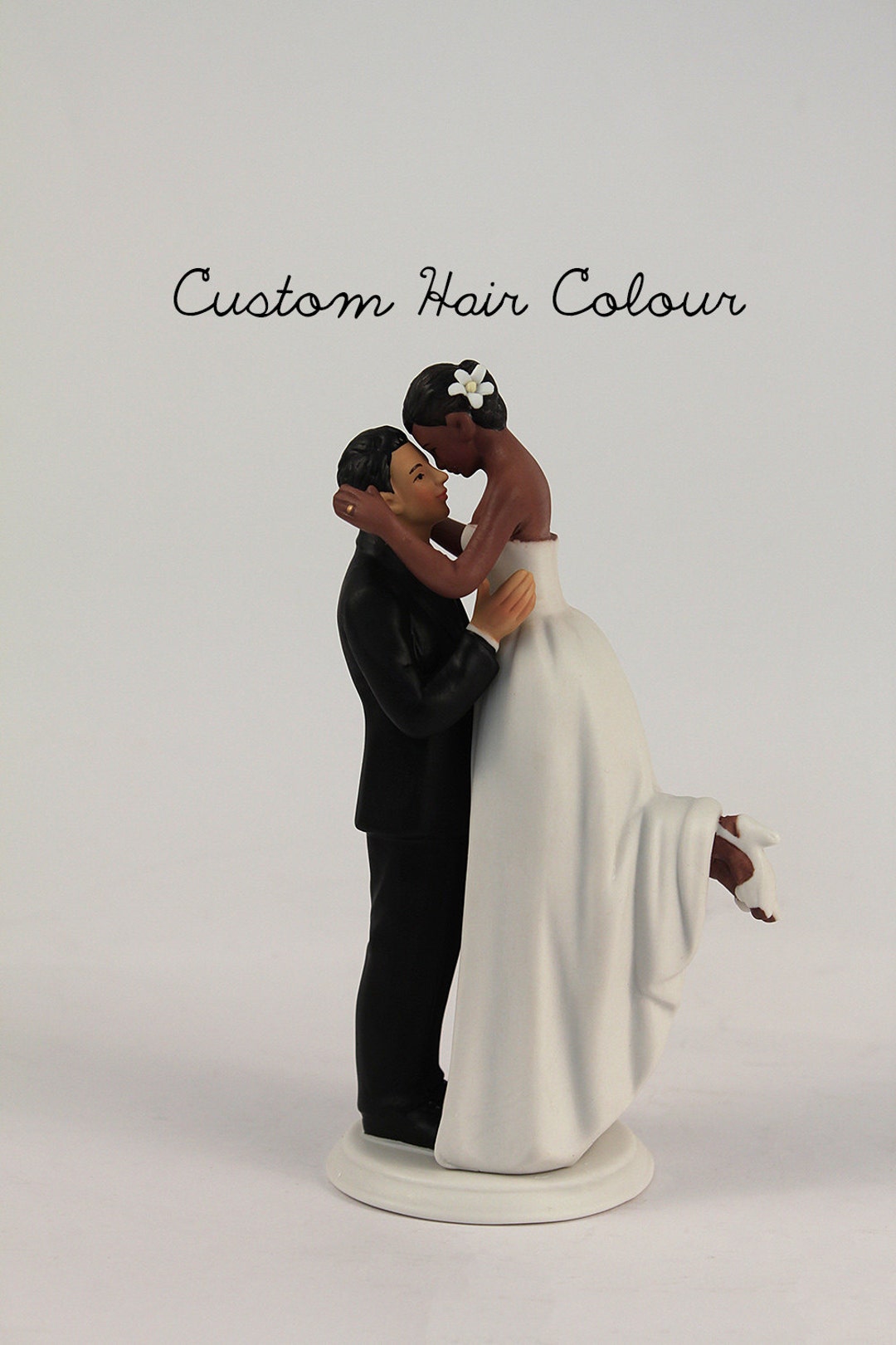 True Romance Unique Interlocking Bride and Groom Wedding Cake Topper ...