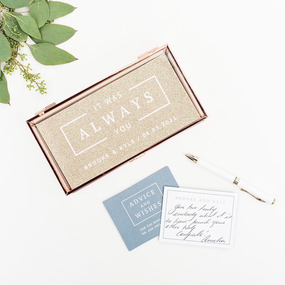 Personalized Glass Jewelry Box It Was Always You Design Etsy