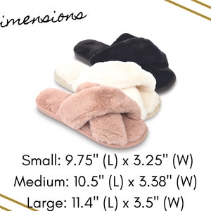 Custom Name Slide Slippers Personalized Fuzzy Slippers Women's Hard ...