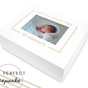 Foto Keepsake Box - Magnetisch deksel Keepsake Gift Box - Huwelijkscadeau - Afstudeercadeau - Verlovingscadeau - Babyshowercadeau - Jubileumcadeau