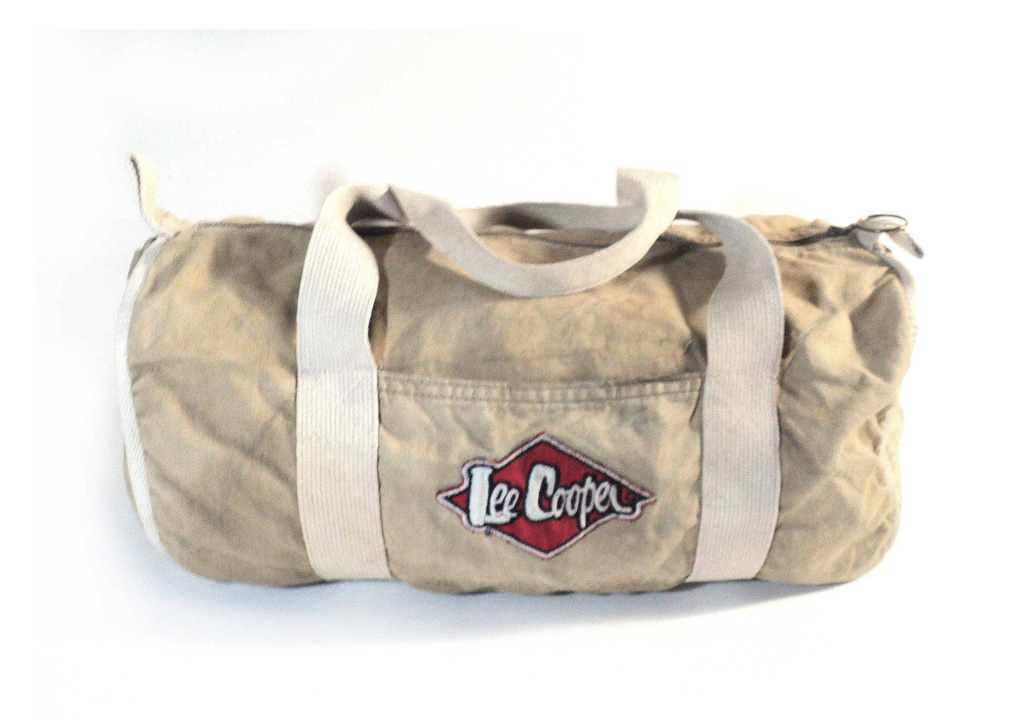 Lee Cooper Beige Bolster Sports Bag Vintage Canvas Travel - Etsy 日本