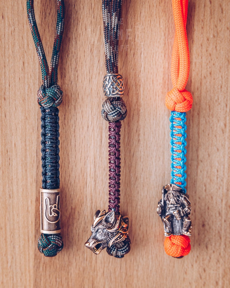 Personalized knife paracord Lanyard / Key chain / Key Fob with Etsy