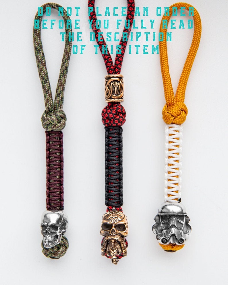 Personalized knife paracord Lanyard / Key chain / Key Fob with Etsy