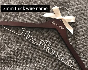 bride clothes hanger