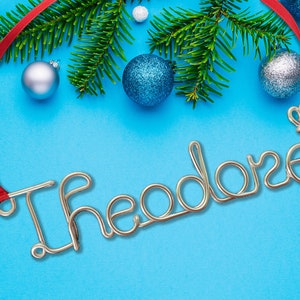 Cristmas ornaments,Personalized ornament,Emily Ornament,wire name ornament,christmas ornament