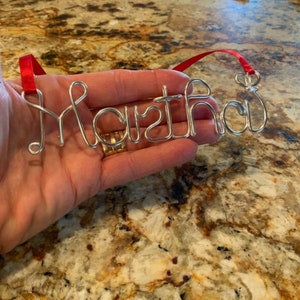 personalized christmas ornaments,christmas ornaments handmade,name ornament,custom name ornament,wire name ornaments,personalized ornament image 8