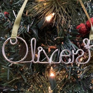personalized christmas ornaments,christmas ornaments handmade,name ornament,custom name ornament,wire name ornaments,personalized ornament image 7