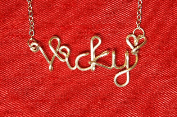 Vicky on sale name pendant