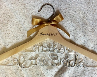 Mother of the Bride hanger,Mother of the Groom hanger,Personalized Hangers,Custom hanger,wedding dress hanger,bride hanger,bridal gift