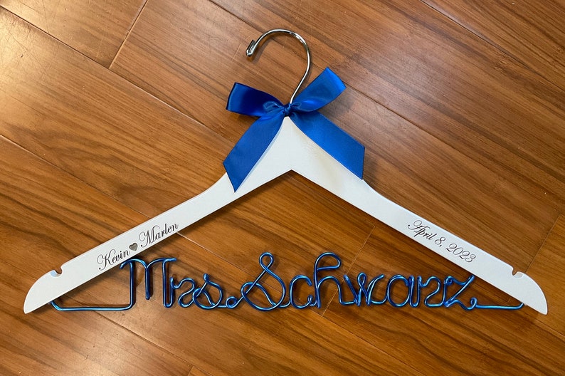 wedding hanger,wedding hanger for bride,bridal hanger,bridal dress hanger,bride gift,wedding hanger,Personalized Hanger,Bride hanger image 7