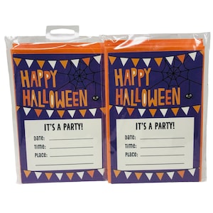 Hallmark Happy Halloween It&#39;s a Party Single Panel Invitations with Envelopes 10 pack Lot of 2
