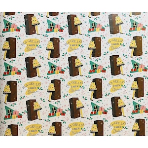 Hallmark, Party Supplies, Hallmark Wrapping Paper Christmas Playful  Penguins Blue 9 Sq Ft Roll Holiday
