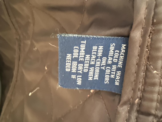 Chaps Brown Quilted Jacket- Size Large - image 5