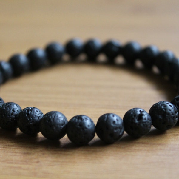 Stability and Strength - Lava Rock Healing Bracelet