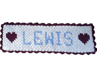 Personalized Crochet Name Doily