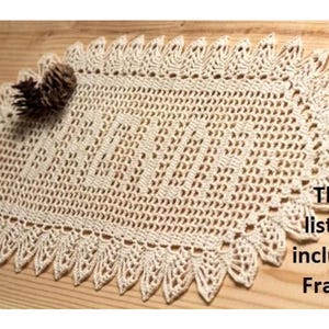Framed Personalized Name Doily for Wedding Keepsake Gift