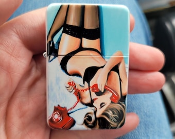 Call Me Maybe Pin up Flip Top Lighter